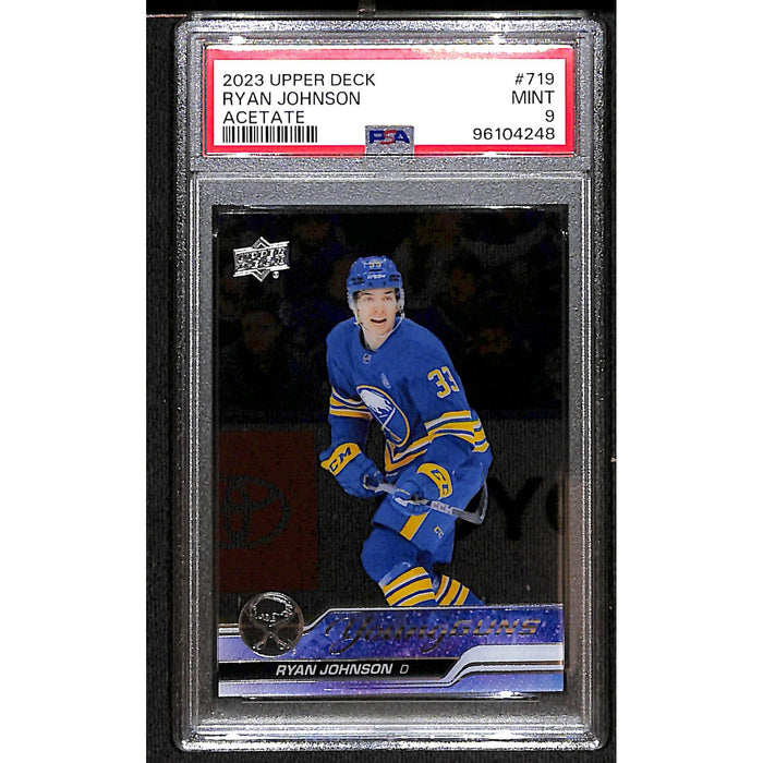 2023 Upper Deck Young Guns Acetate #719 Ryan Johnson PSA 9 MINT