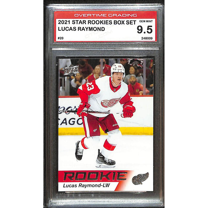 2021-22 Upper Deck Star Rookies #20 Lucas Raymond Overtime Grading 9.5 Gem Mint