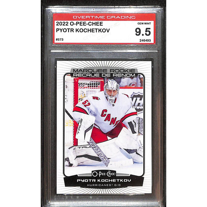 2022-23 O-Pee-Chee Marquee Rookie #573 Pyotr Kochetkov Overtime Grading 9.5 Gem Mint