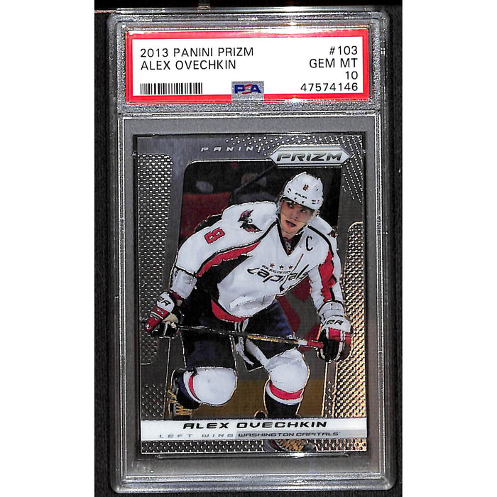 2013-14 Panini Prizm Hockey Base #103 Alex Ovechkin PSA 10