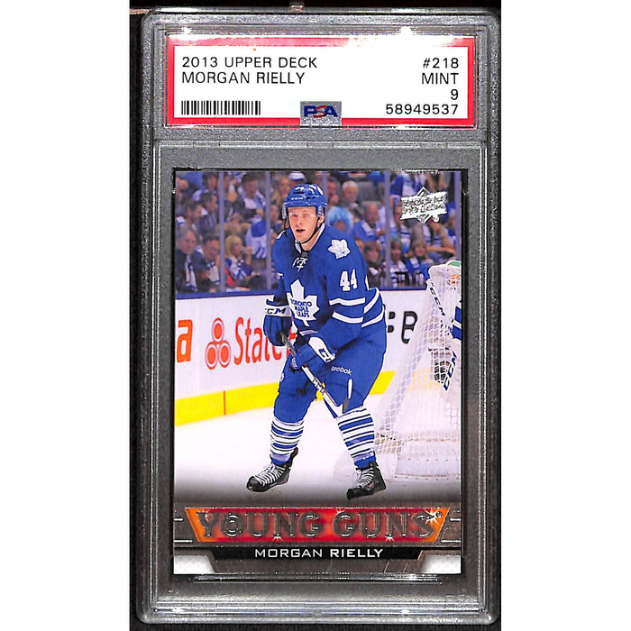 2013-14 Upper Deck Series 1 Young Guns #218 Morgan Rielly PSA 9