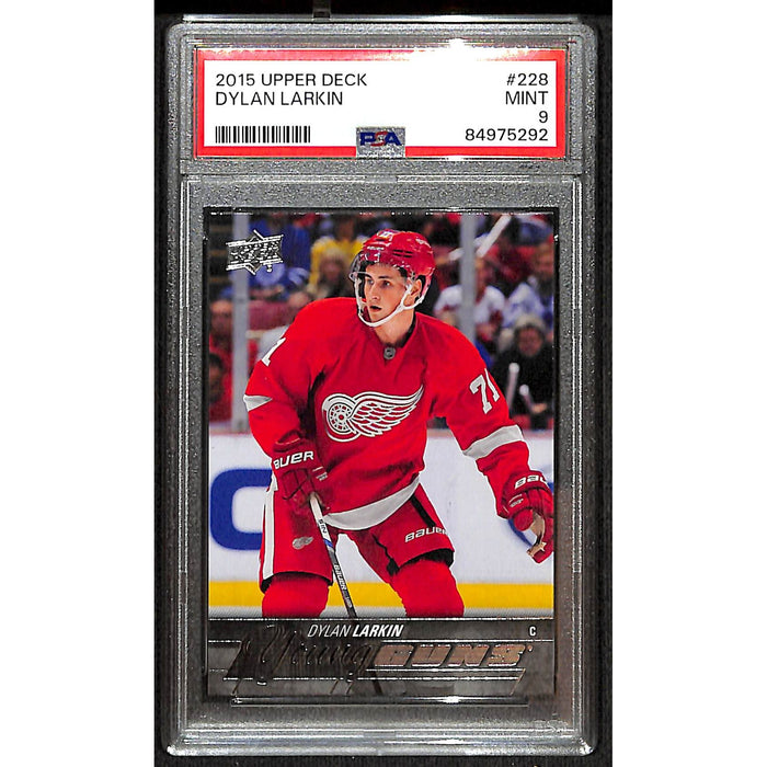 2015-16 Upper Deck Series 1 Young Guns #228 Dylan Larkin PSA 9 MINT
