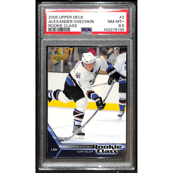 2005 Upper Deck Rookie Class #2 Alex Ovechkin PSA 8.5 NM-MT+