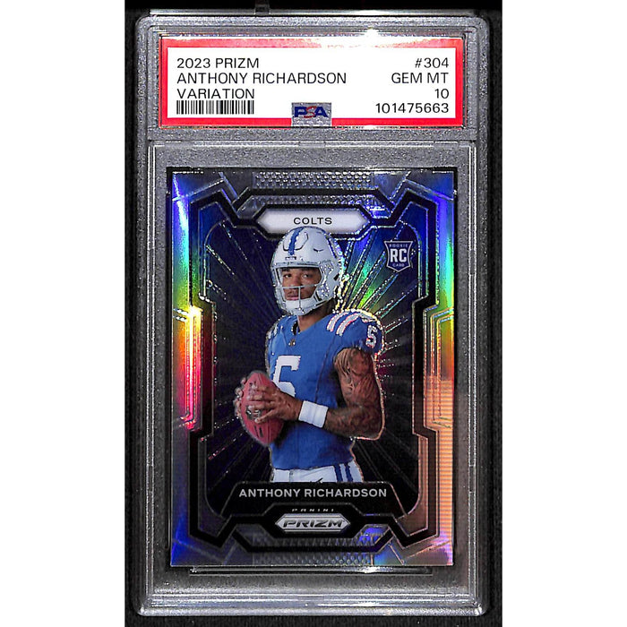 2023 Panini Prizm Football Rookie Variation #304 Anthony Richardson PSA 10 GEM MT
