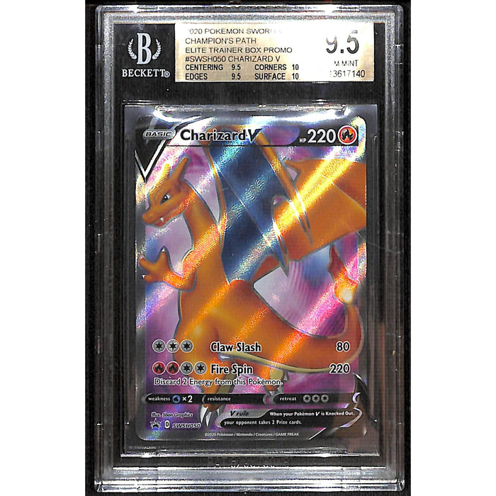 2020 Pokemon Sword & Shield Champion's Path ETB Promo #SWSH050 Charizard V BGS 9.5 GEM MINT