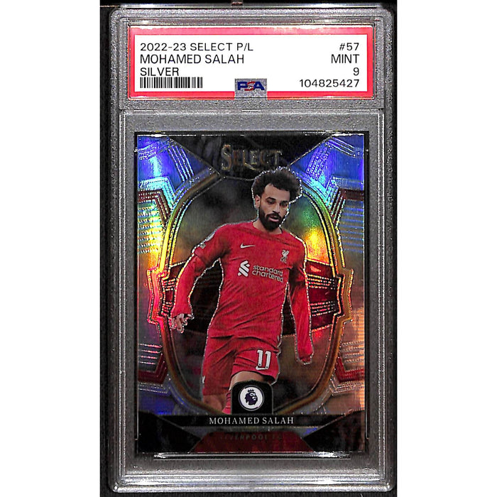 2022-23 Panini Select Premier League Silver #57 Mohamed Salah PSA 9