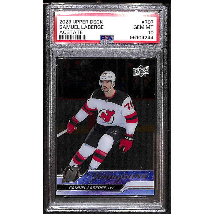 2023 Upper Deck Young Guns Acetate #707 Samuel Laberge PSA 10 GEM MT