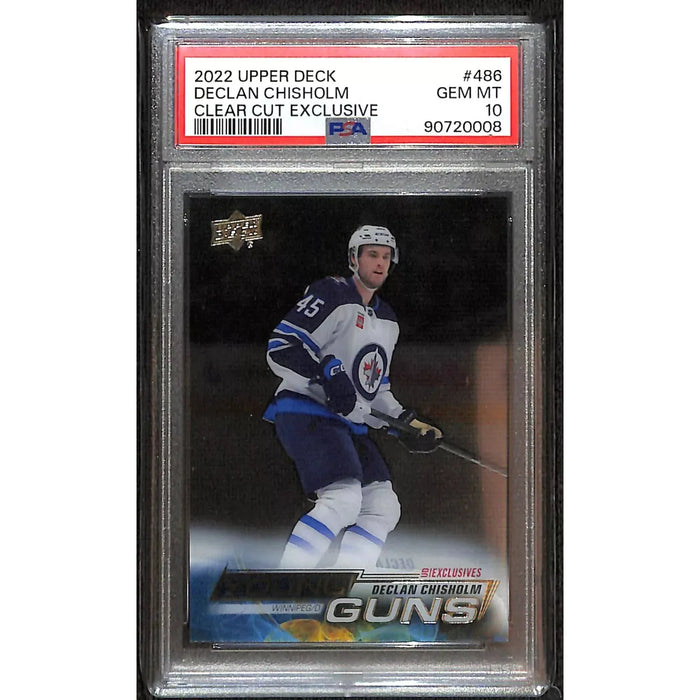 2022 Upper Deck Clear Cut Exclusives #486 Declan Chisholm PSA 10 GEM MT