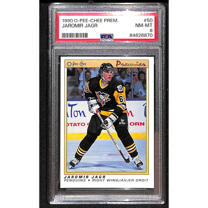 1990 O-PEE-CHEE Premium #50 Jaromir Jagr PSA 8 NM-MT