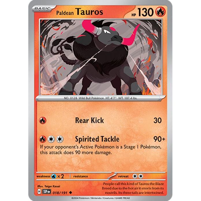 Paldean Tauros - 018/191