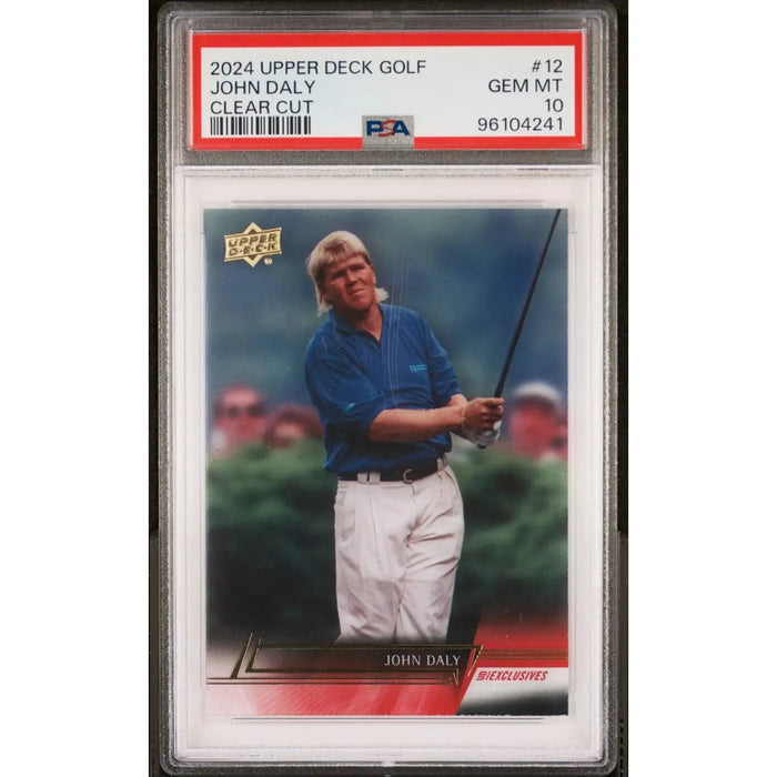 2024 Upper Deck Golf Clear Cut Exclusives #12 John Daly PSA 10 GEM MT