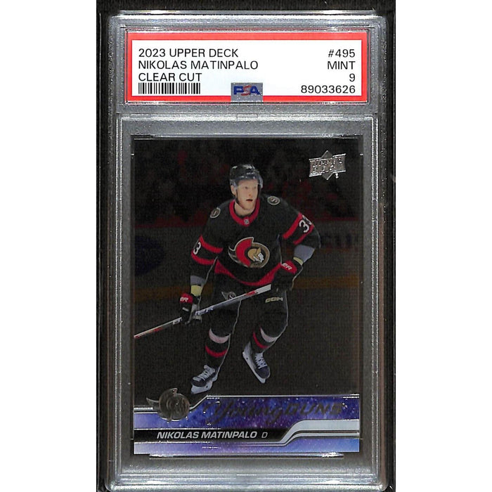 2023-24 Upper Deck Series 2 Young Guns Clear Cut #495 Nikolas Matinpalo MINT 9