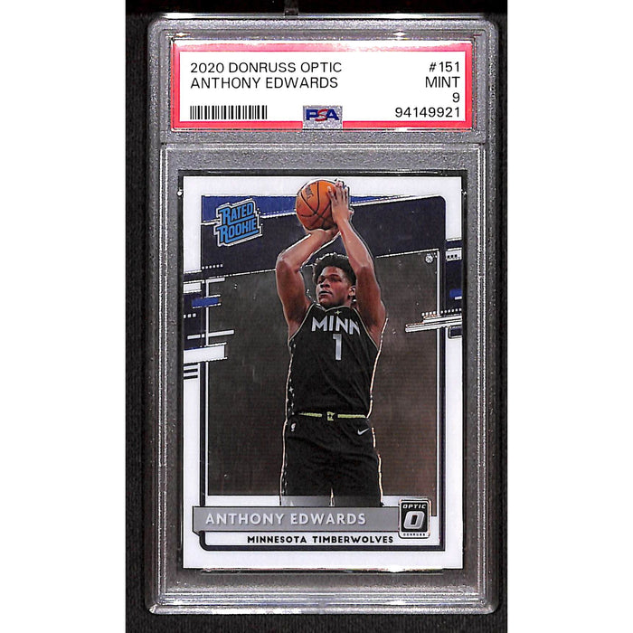 2022 Donruss Optic #151 Anthony Edwards PSA 9 MINT