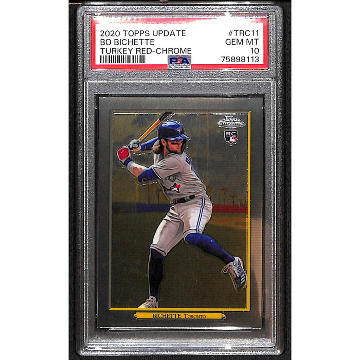 2020 Topps Update Turkey Red Chrome #TRC11 Bo Bichette PSA 10 GEM MT