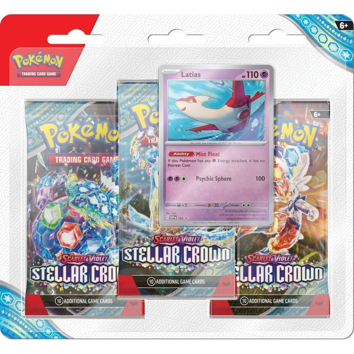 Pokémon: Scarlet & Violet - Stellar Crown 3-Pack Blister Latias