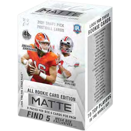 2021 Wild Card Football Draft Picks Matte Blaster Box
