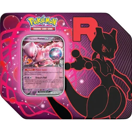 Pokémon TCG: Team Rocket Tin - Team Rocket's Mewtwo ex