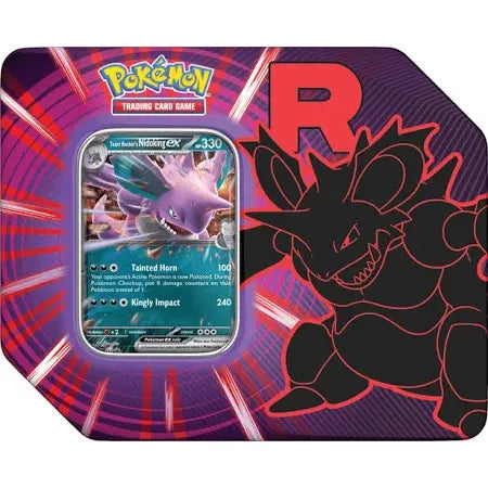 Pokémon TCG: Team Rocket Tin - Team Rocket’s Nidoking ex