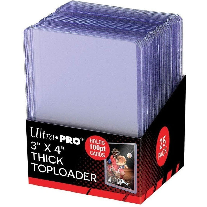 Ultra Pro 3" x 4" 100pt Toploader 25 Pack