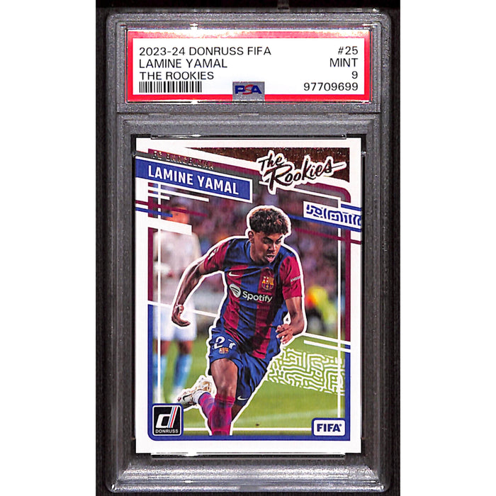 2023-24 Donruss FIFA The Rookies #25 Lamine Yamal PSA 9
