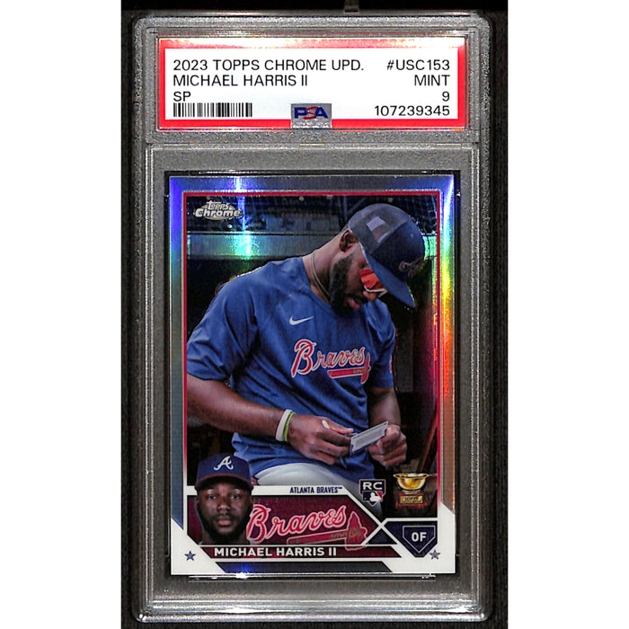 2023 Topps Chrome Update Image Variation Rookie #USC153 Michael Harris II PSA 9