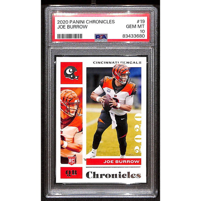 2020 Panini Chronicles Rookie #19 Joe Burrow PSA 10 GEM MT