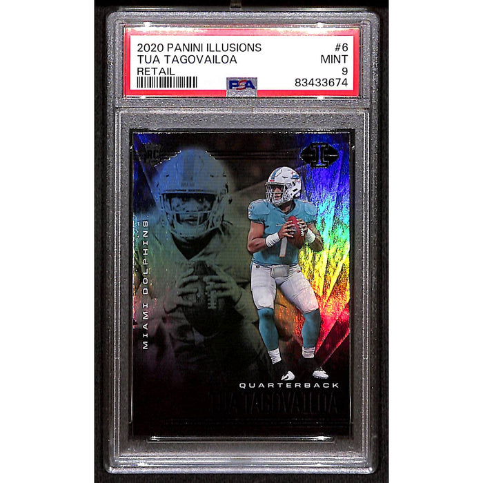 2020 Panini Illusions Retail Rookie #6 Tua Tagovailoa PSA 9