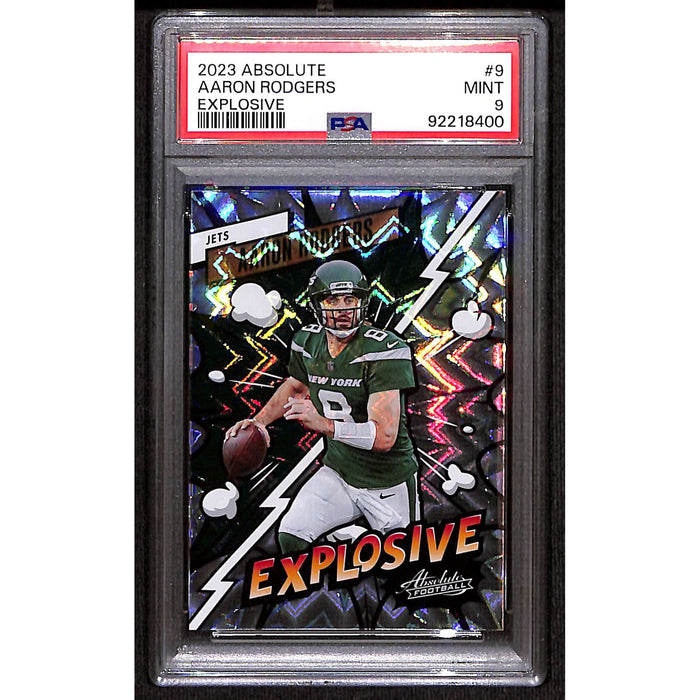 2023 Panini Absolute Explosive #9 Aaron Rodgers PSA 9