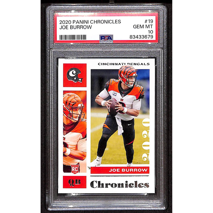 2020 Panini Chronicles Rookie #19 Joe Burrow PSA 10 GEM MT
