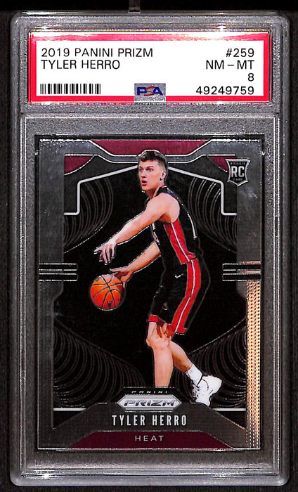 2019 Panini Prizm Rookie #259 Tyler Herro PSA 8