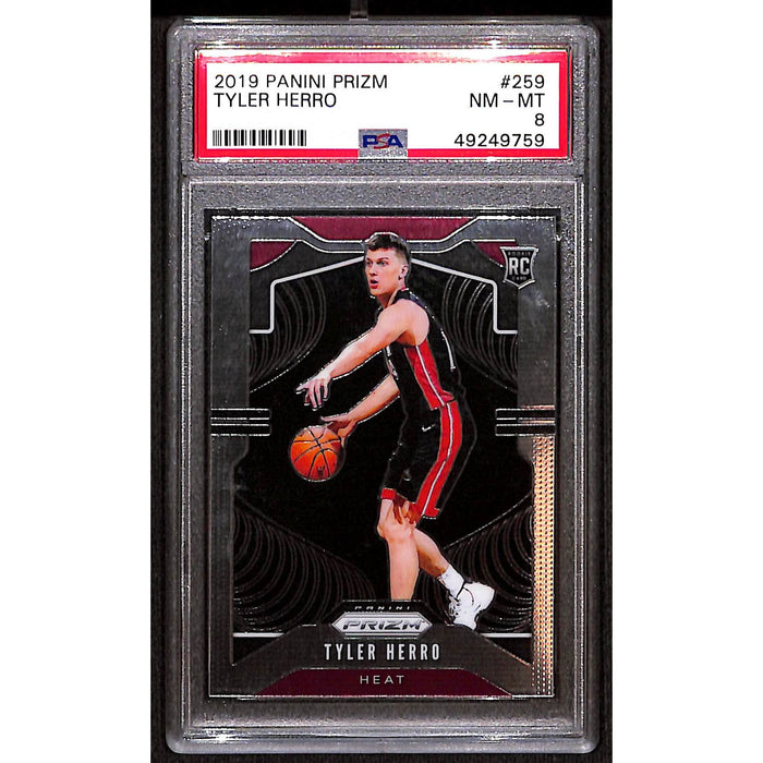 2019 Panini Prizm Rookie #259 Tyler Herro PSA 8