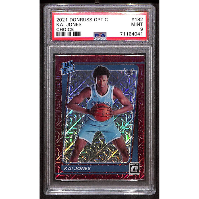 2021 Panini Donruss Optic Choice Rated Rookie #182 Kai Jones PSA 9