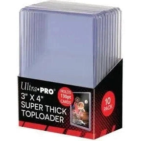 Ultra Pro 3" x 4" 130pt Toploader 10 Pack