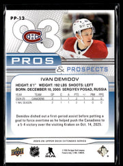 2025-26 Upper Deck Extended Series Hockey Pros & Prospects #PP-12 Ivan Demidov (2)