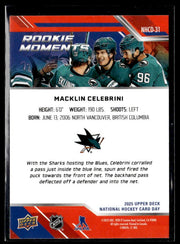 2024-25 Upper Deck National Hockey Card Day #NHCD-31 Macklin Celebrini (2)