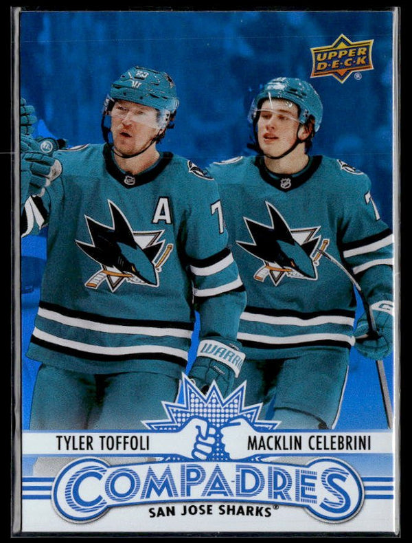 2025-26 Upper Deck Series 1 Compadres #CM-11 Tyler Toffoli / Macklin Celebrini