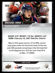 2023-24 Upper Deck CHL Stars Hockey #302 Michael Misa (2)
