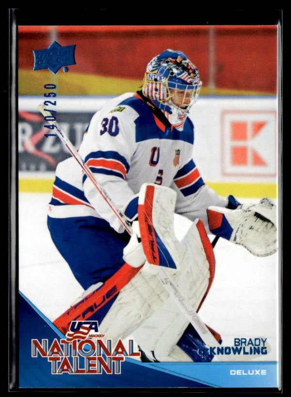 2026 Upper Deck USA Hockey Juniors National Talent Deluxe Brady Knowling /250