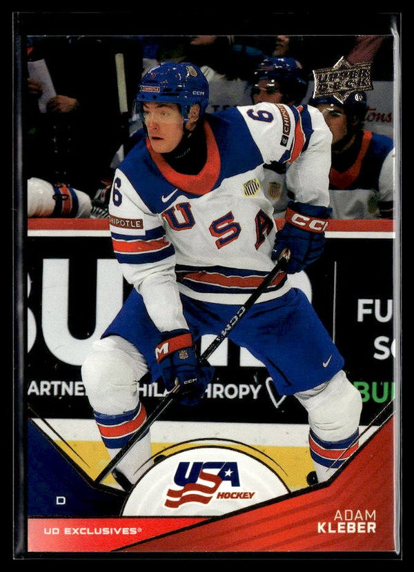 2025-26 Upper Deck USA Hockey Juniors Hockey UD Exclusives Adam Kleber /100