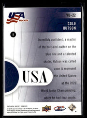 2026 Upper Deck USA Hockey Juniors #YU-22 Cole Hutson (2)