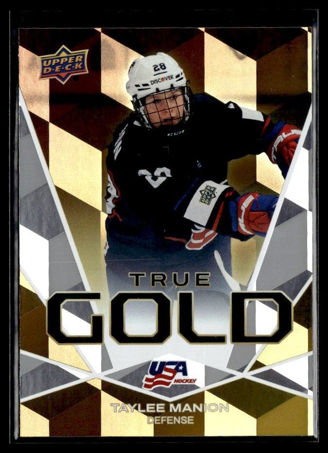 2026 Upper Deck USA Hockey Juniors Hockey True Gold #TG-11 Taylee Manion