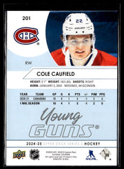 2024-25 Upper Deck Series 2 Hockey Young Guns Renewed #201 Cole Caufield (2)
