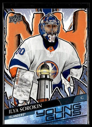 Ilya Sorokin - #461 Young Guns Renewed hockey card from 2024-25 Upper Deck Series 2