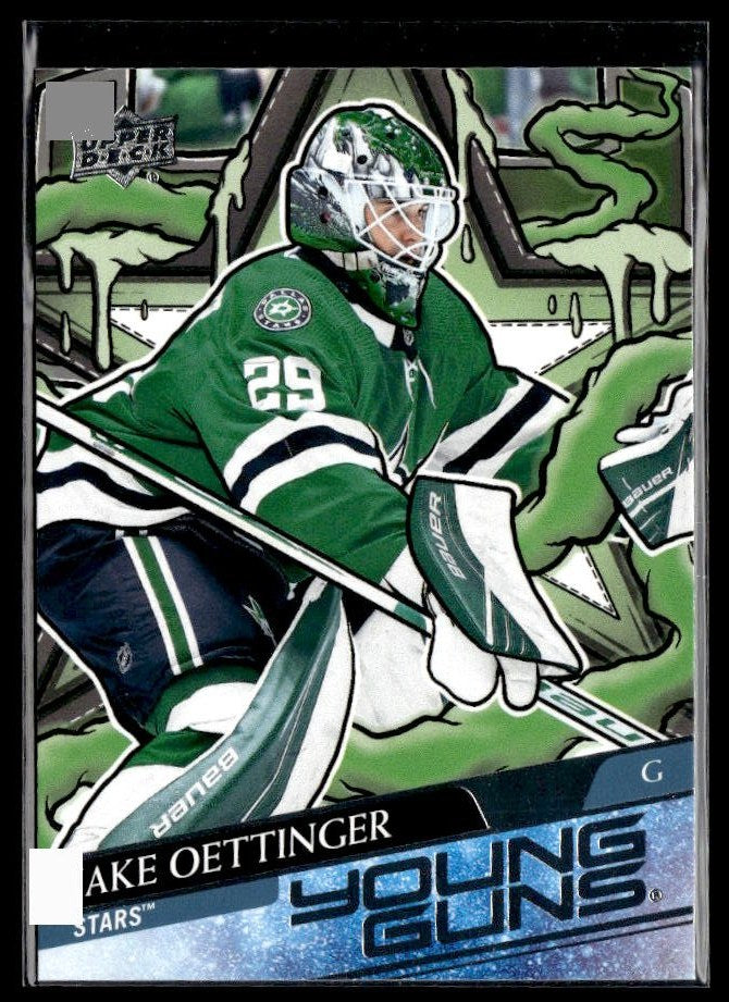Hockey single: Jake Oettinger #246 (Young Guns Renewed) from 2024-25 Upper Deck Series 2