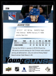 2024-25 Upper Deck Series 2 Hockey Young Guns Renewed #228 Adam Fox (2)