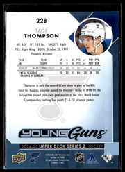 2024-25 Upper Deck Series 2 Hockey Young Guns Renewed #228 Tage Thompson (2)