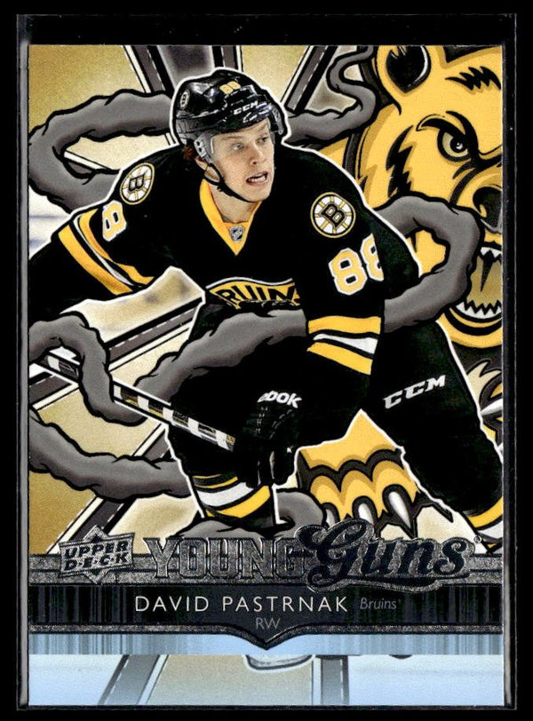 David Pastrnak - #495 Young Guns Renewed hockey card from 2024-25 Upper Deck Series Two