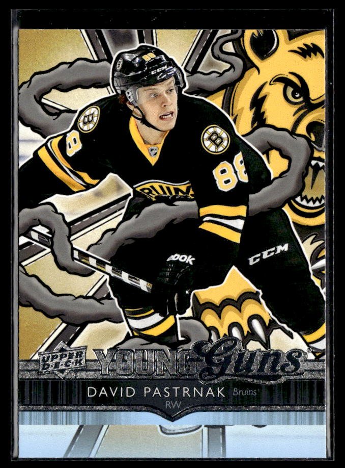 David Pastrnak - #495 Young Guns Renewed hockey card from 2024-25 Upper Deck Series Two