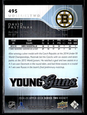 2024-25 Upper Deck Series Two Hockey Young Guns Renewed #495 David Pastrnak (2)