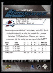 2024-25 Upper Deck Series Two Hockey Young Guns Renewed #206 Mikko Rantanen (2)